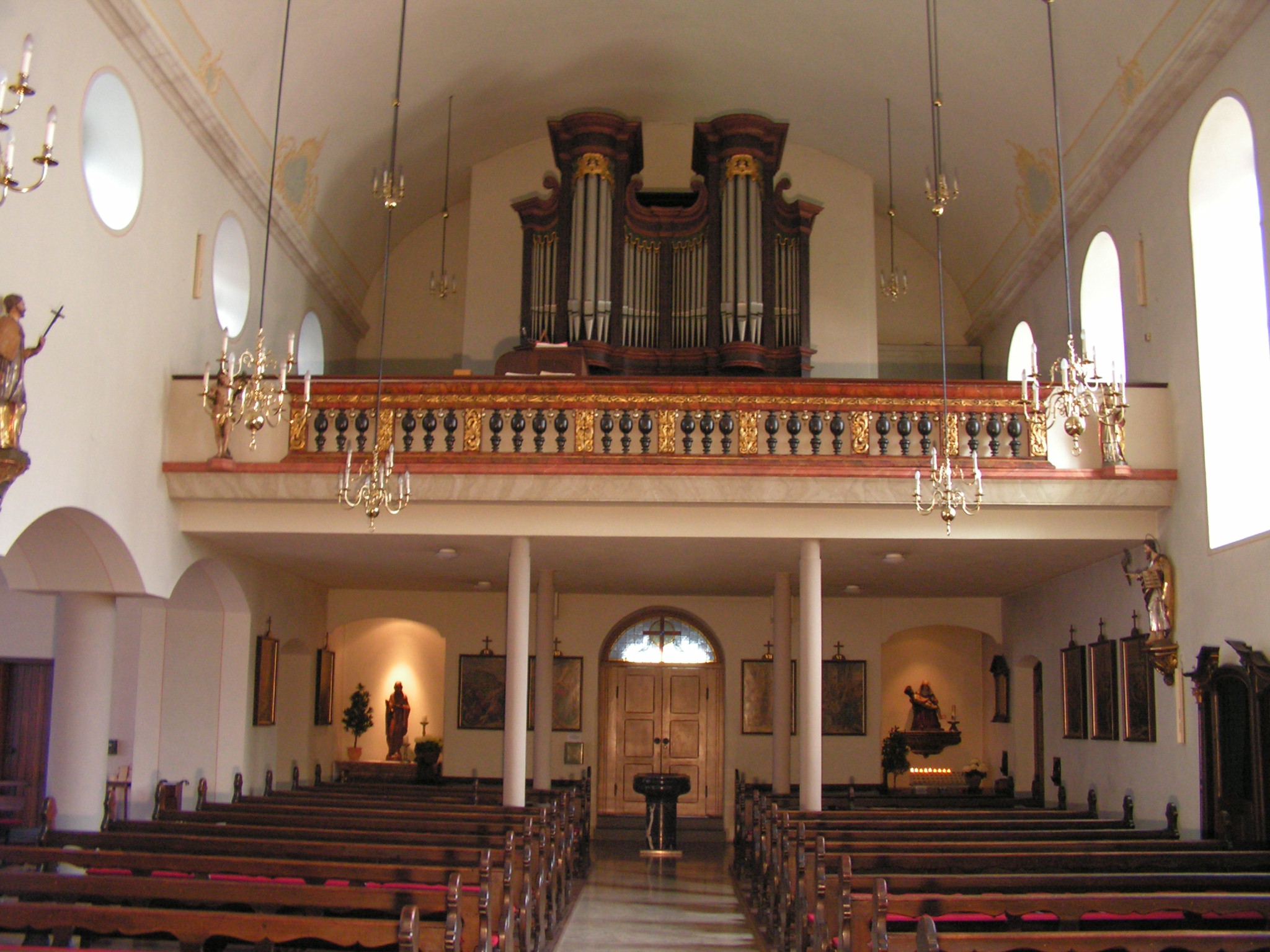 Blick auf die Klais-Orgel