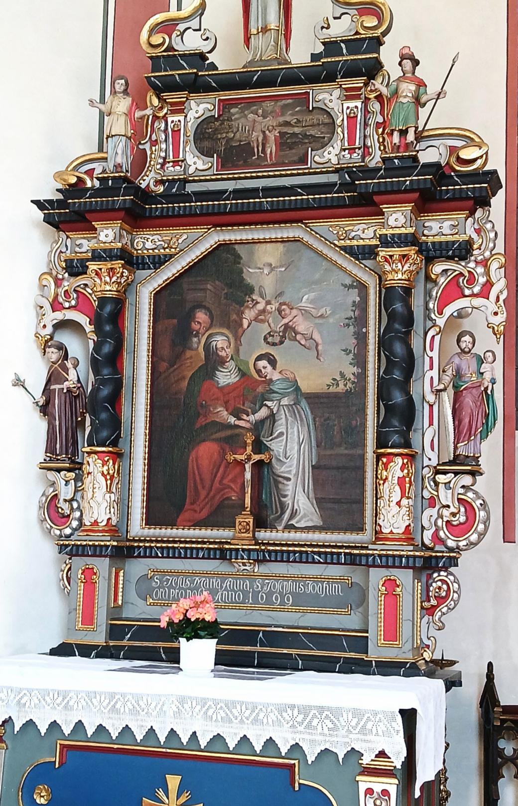 linker Seitenaltar Hl. Anna aus Weidenbach