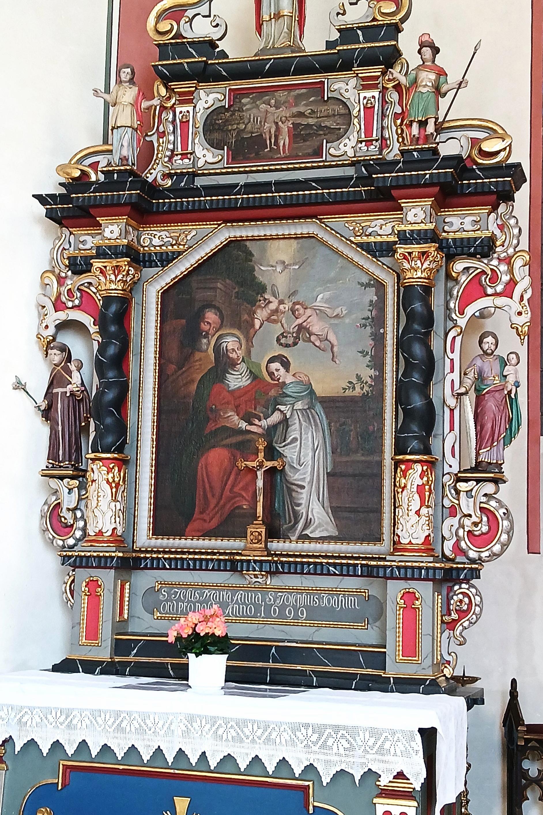 linker Seitenaltar Hl. Anna aus Weidenbach