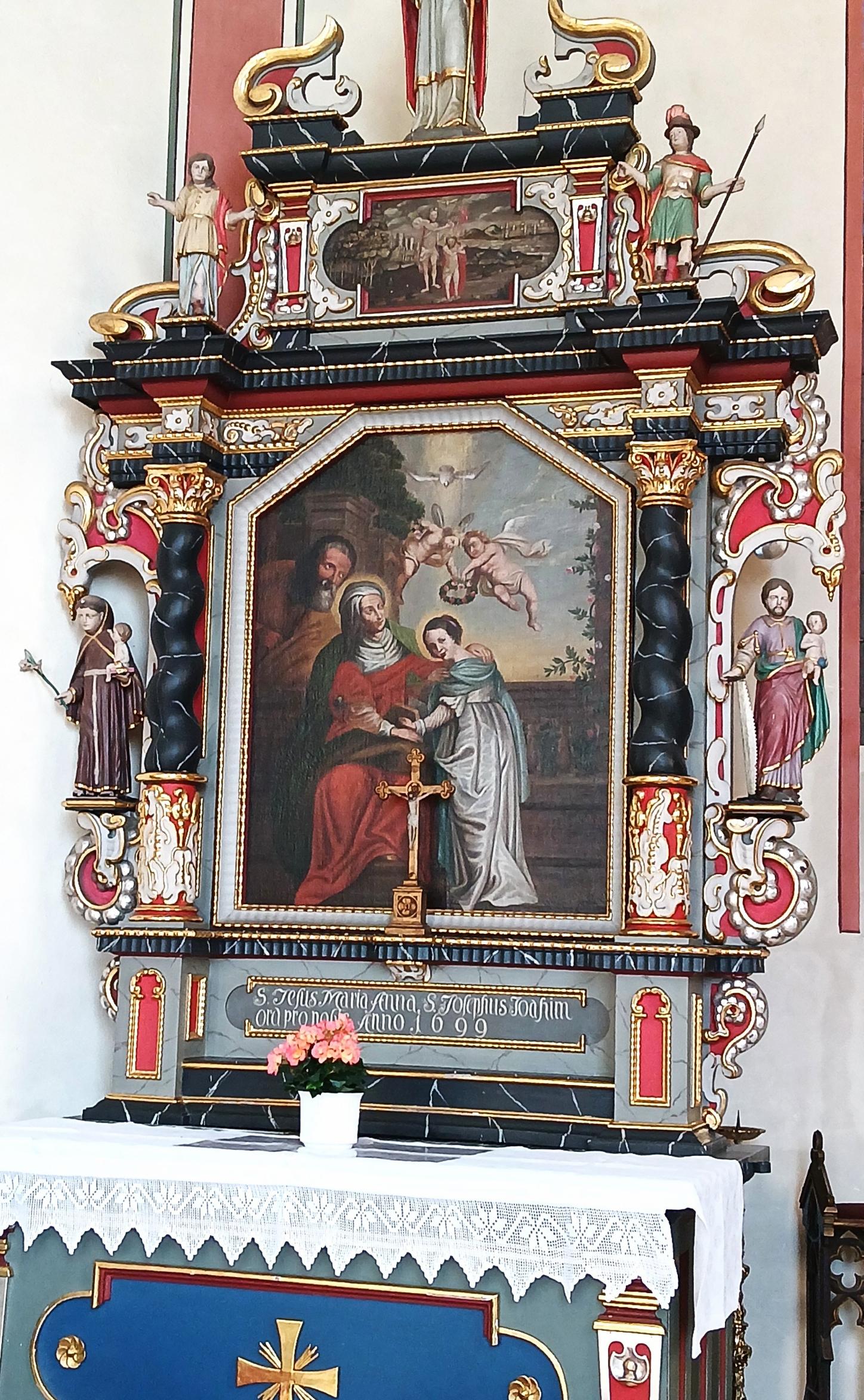 linker Seitenaltar Hl. Anna aus Weidenbach