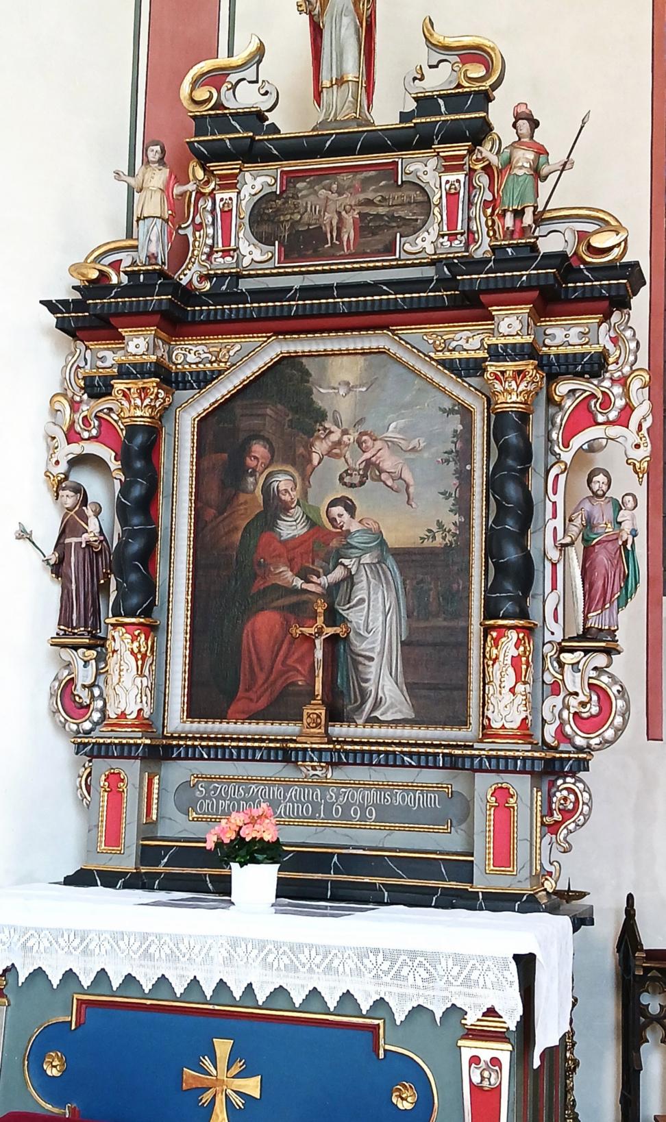linker Seitenaltar Hl. Anna aus Weidenbach