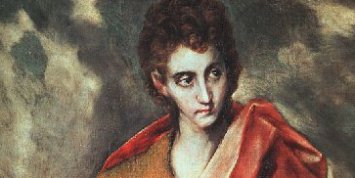 Johannes der Evangelist - Gemälde von El Greco, um 1600 (c) Joachim Schäfer - Ökumenisches Heiligenlexikon Johannes der Evangelist - Gemälde von El Greco, um 1600